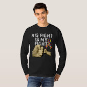 His Fight Is My Fight Autism Awareness Support Mon Tシャツ (正面フル)