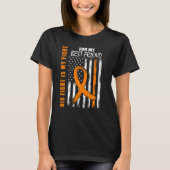 His Fight Is My Fight Best Friend Leukemia Awarene Tシャツ (正面)