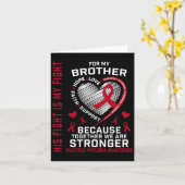 His Fight Is My Fight Brother Multiple Myeloma Awa カード (黄色い花)