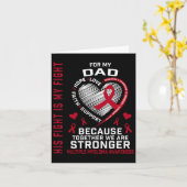 His Fight Is My Fight Dad Multiple Myeloma Awarene カード (黄色い花)