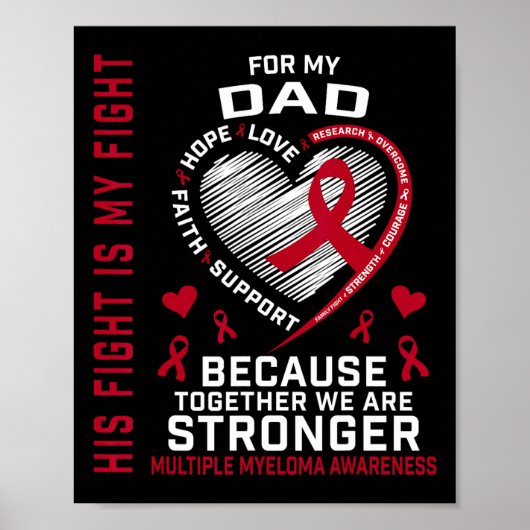 His Fight Is My Fight Dad Multiple Myeloma Awarene ポスター (正面)