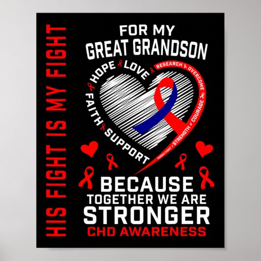 His Fight Is My Fight Great Grandson Chd Heart Dis ポスター (正面)