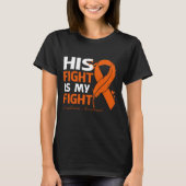 His Fight Is My Fight LEUKEMIA AWARENESS Feather Tシャツ (正面)