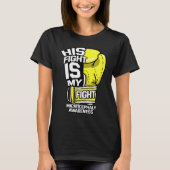 His Fight Is My Fight Microcephaly Awareness Ribbo Tシャツ (正面)