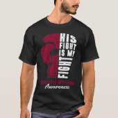 His Fight Is My Fight Multiple Myeloma Awareness S Tシャツ (正面)