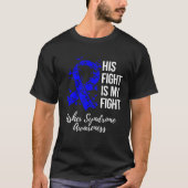 His Fight Is My Fight Usher Syndrome Awareness Tシャツ (正面)