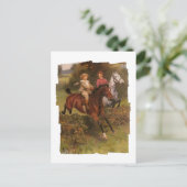 His First Fence Boy and Horse Jumping Fence ポストカード (スタンド正面)