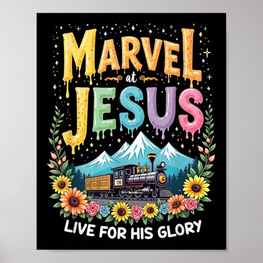 His Glory Junction Train True North Christian キャンプ ポスター (正面)