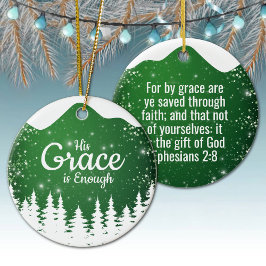 His Grace is Enough Divine Passage ⛪️ 🎄 セラミックオーナメント