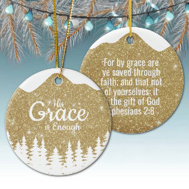 His Grace is Enough Divine Passage ⛪️ 🎄 セラミックオーナメント