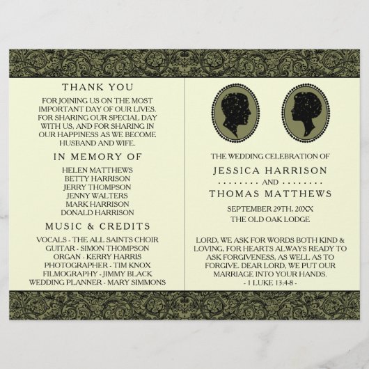 His & Herアールデコシルエット結婚ズコレクション (正面)