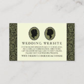 His & Herアールデコシルエット結婚ズコレクション エンクロージャーカード (正面)