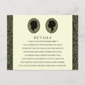 His & Herアールデコシルエット結婚ズコレクション エンクロージャーカード (正面)