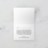 His & Herアールデコシルエット結婚ズコレクション サンキューカード (内部)