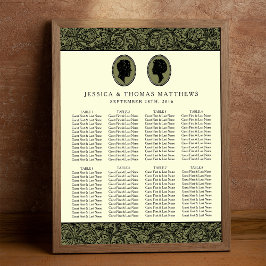 His & Herアールデコシルエット結婚ズコレクション ポスター