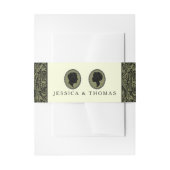 His & Herアールデコシルエット結婚ズコレクション 招待状ベリーバンド (正面例)