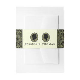 His & Herアールデコシルエット結婚ズコレクション 招待状ベリーバンド