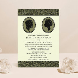 His & Herアールデコシルエット結婚ズコレクション 招待状