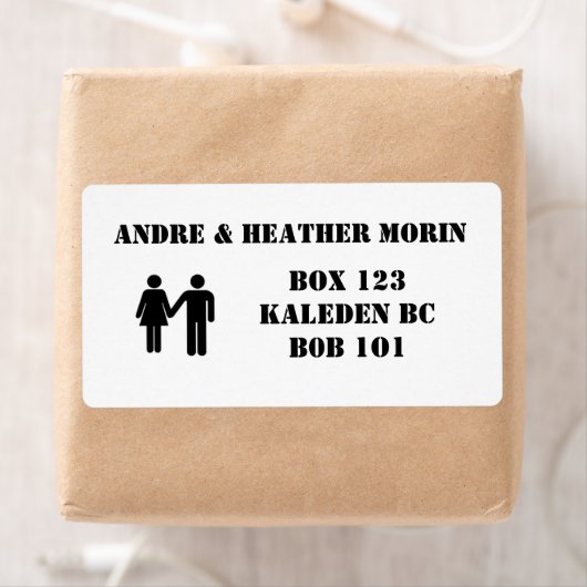 His & Her Adressラベル ラベル (インサイチュ)
