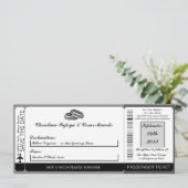 His/Her Diamond搭乗券結婚式招待状 招待状 (スタンド正面)