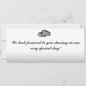 His/Her Diamond搭乗券結婚式招待状 招待状 (裏面)