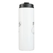 His & Her Script Names, Black & Grey タンブラー (正面)