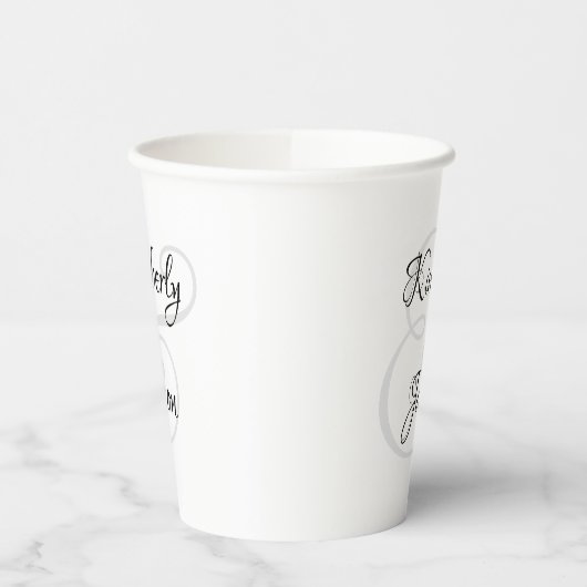 His & Her Script Names, Black & Grey 紙コップ (左)