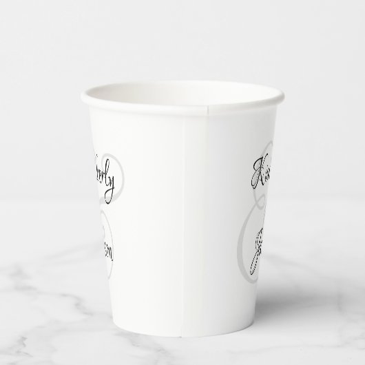 His & Her Script Names, Black & Grey 紙コップ (右)