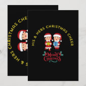 HIS & HERS クリスマスの歓喜 招待状 (正面/裏面)