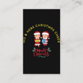 HIS & HERS CHRISTMAS CHEER 名刺 (正面)