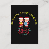 HIS & HERS CHRISTMAS CHEER 名刺 (裏面)