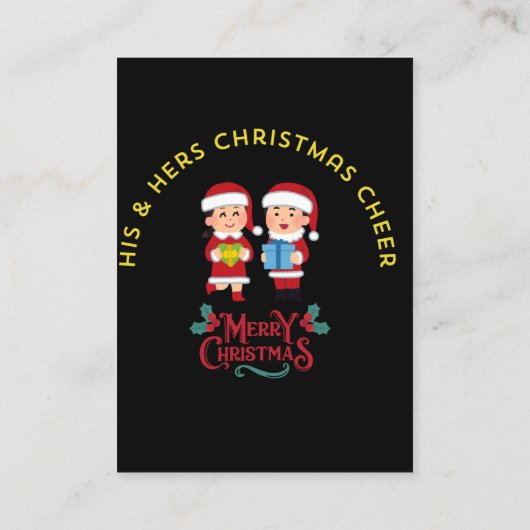 HIS & HERS CHRISTMAS CHEER 名刺 (裏面)