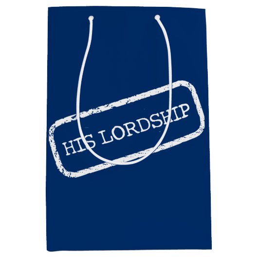 "His Lordship" ミディアムペーパーバッグ (正面)