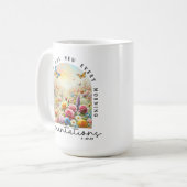 His Mercies Are New Christian Bible Verse コーヒーマグカップ (正面左)