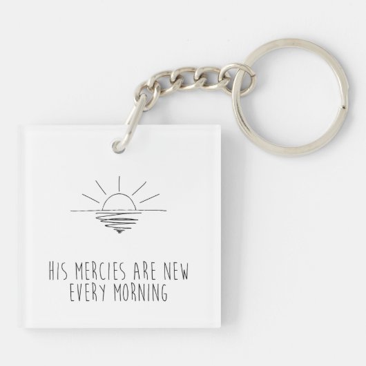 His Mercies Are New Every Morning キーホルダー (裏面)