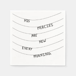 His Mercies are new every Morning  スタンダードカクテルナプキン