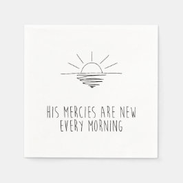 His Mercies Are New Every Morning スタンダードカクテルナプキン