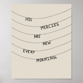 His Mercies are new every Morning  ポスター