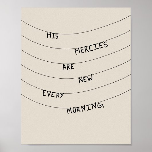 His Mercies are new every Morning  ポスター (正面)
