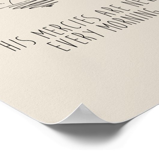 His Mercies Are New Every Morning ポスター (角)