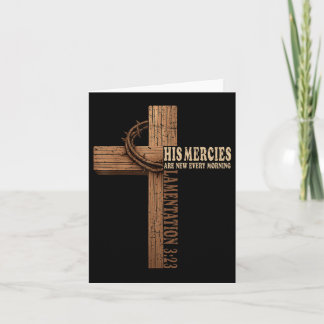 His Mercies Are New Every Morning Jesus Christian  カード
