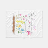 His Mercies Are New Every Morning Religious Christ フリースブランケット (正面(横))