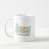 His Mercy Rewrote My Story Jesus Christian Faith R コーヒーマグカップ (左)