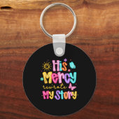 His Mercy Rewrote My Story, Thankful, Fall Christi キーホルダー (正面)