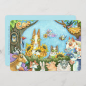 HIS N'フィッツの猫と友人のカードの不気味な (正面/裏面)