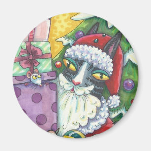 His N' Fitz CATサンタクリスマスマグネット マグネット