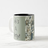 His N' Fitz CATパーティーMUG ツートーンマグカップ (正面左)