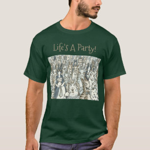 His N' Fitz CATパーティーTシャツメンズ Tシャツ