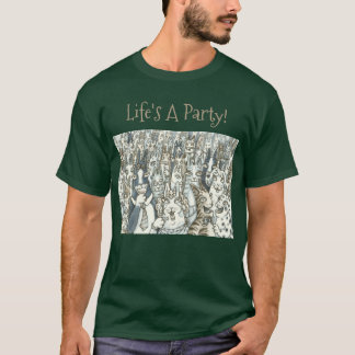 His N' Fitz CATパーティーTシャツメンズ Tシャツ