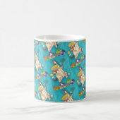 HIS N' FITZ CAT IN誕生日・スーツ、ケーキ、キャンドル コーヒーマグカップ (中央)